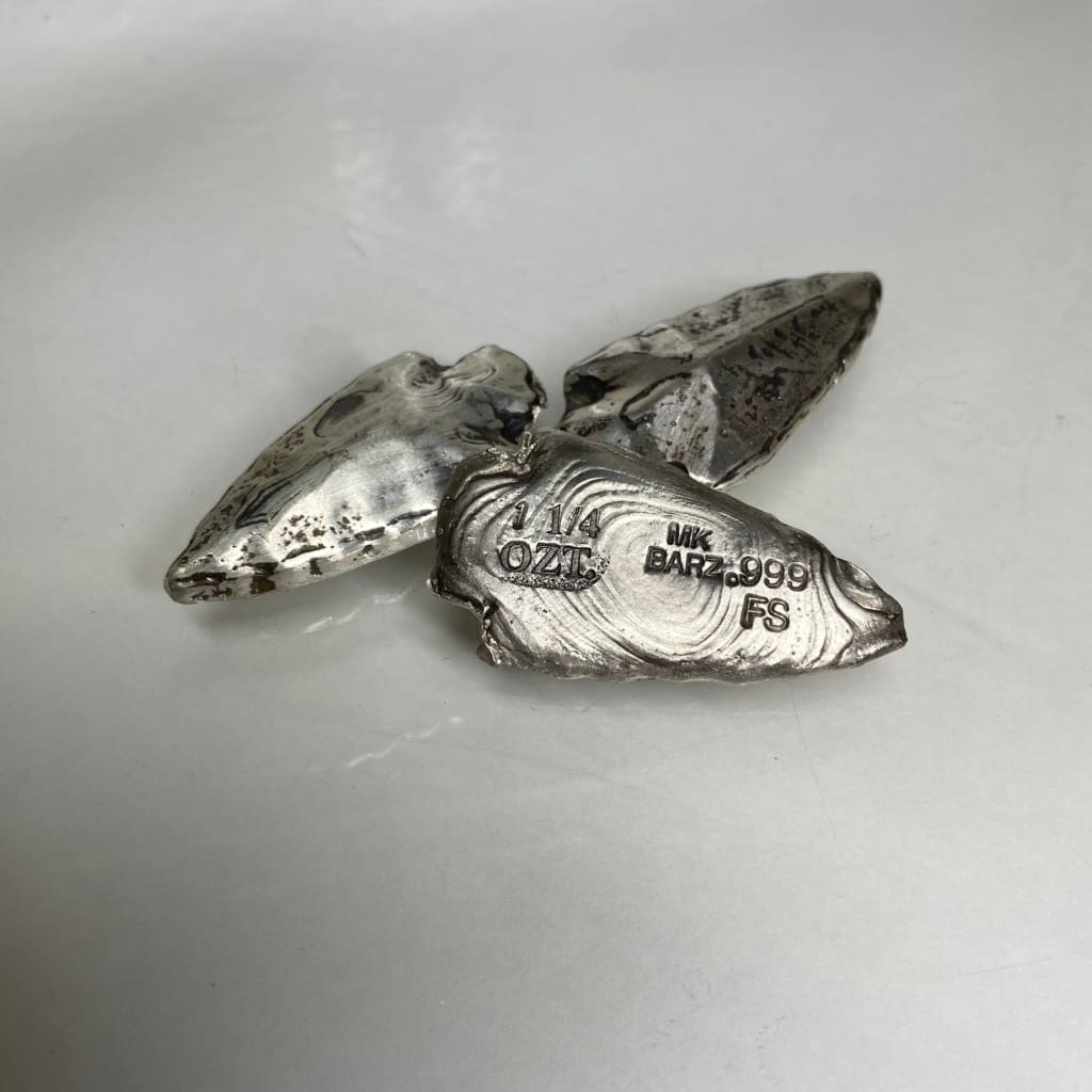 1.25 ozt MK BarZ Arrowhead.999 FS Hand Poured