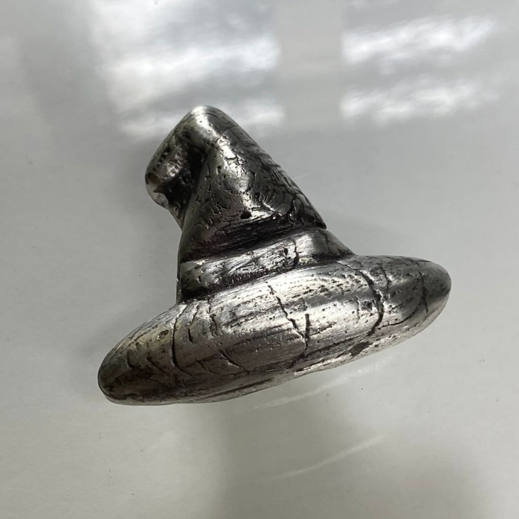 1.5 Troy Oz. MK BarZ Witches Hat Hand Poured.999 Fine Silver