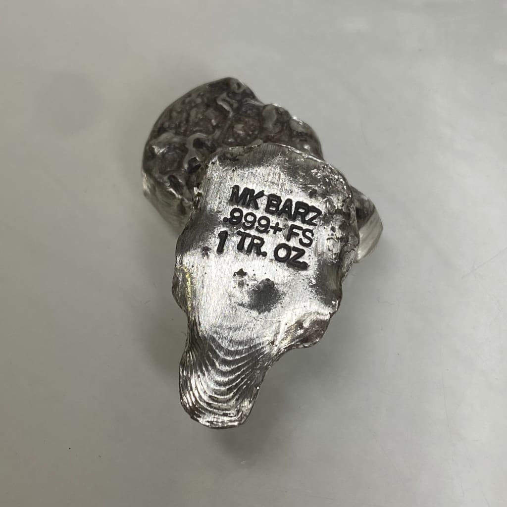 1 Ozt MK BarZ Ounce of Undead Zombie Bar.999 FS Hand Poured