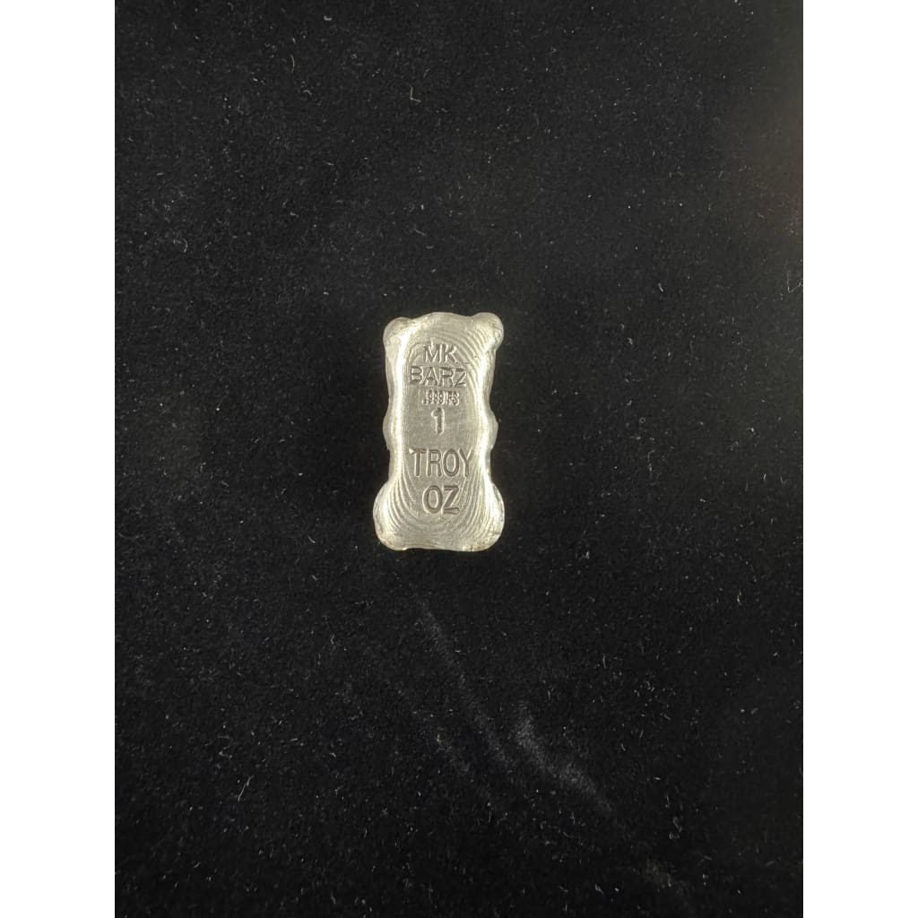 1 Troy Oz MK BARZ ’GUMMY BEAR’.999 FS Hand Poured