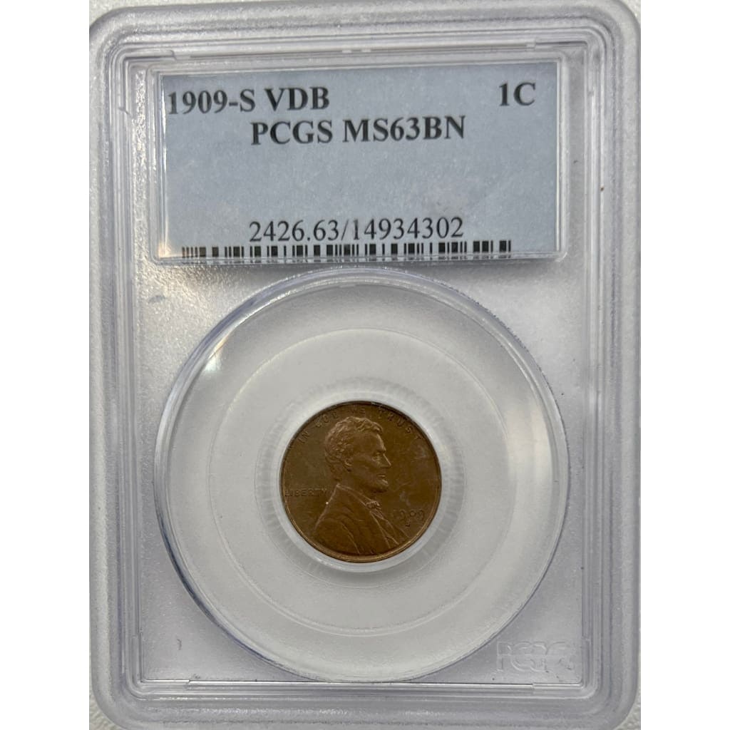 1909-S VDB PCGS MS63BN CENT
