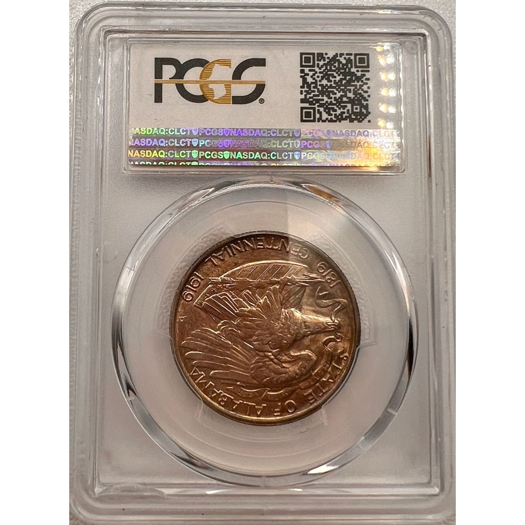 1921 PCGS MS64 ALABAMA 2X2 50 CENT