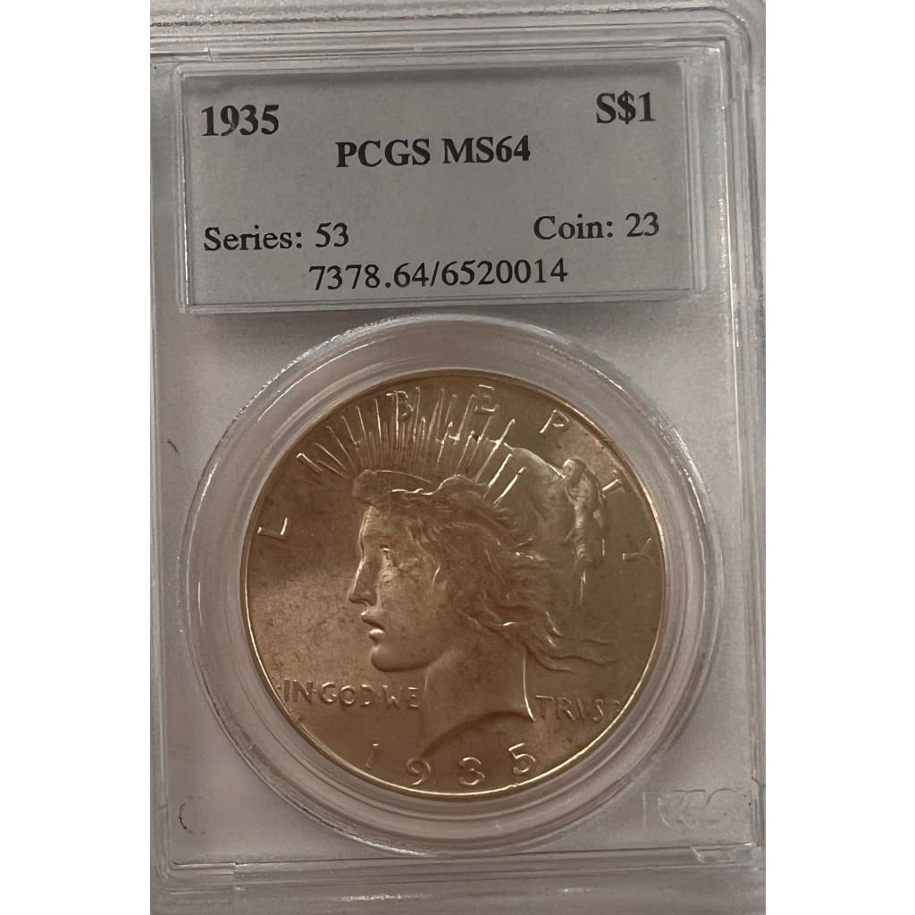 1935 PCGS DOLLAR COIN NUMBER 23
