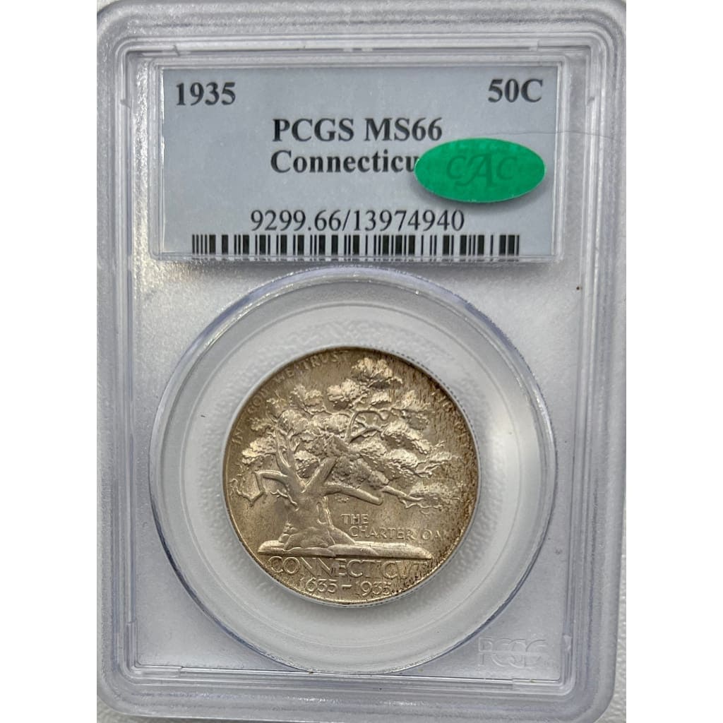 1935 PCGS MS66 CONNECTICUT 50 CENT
