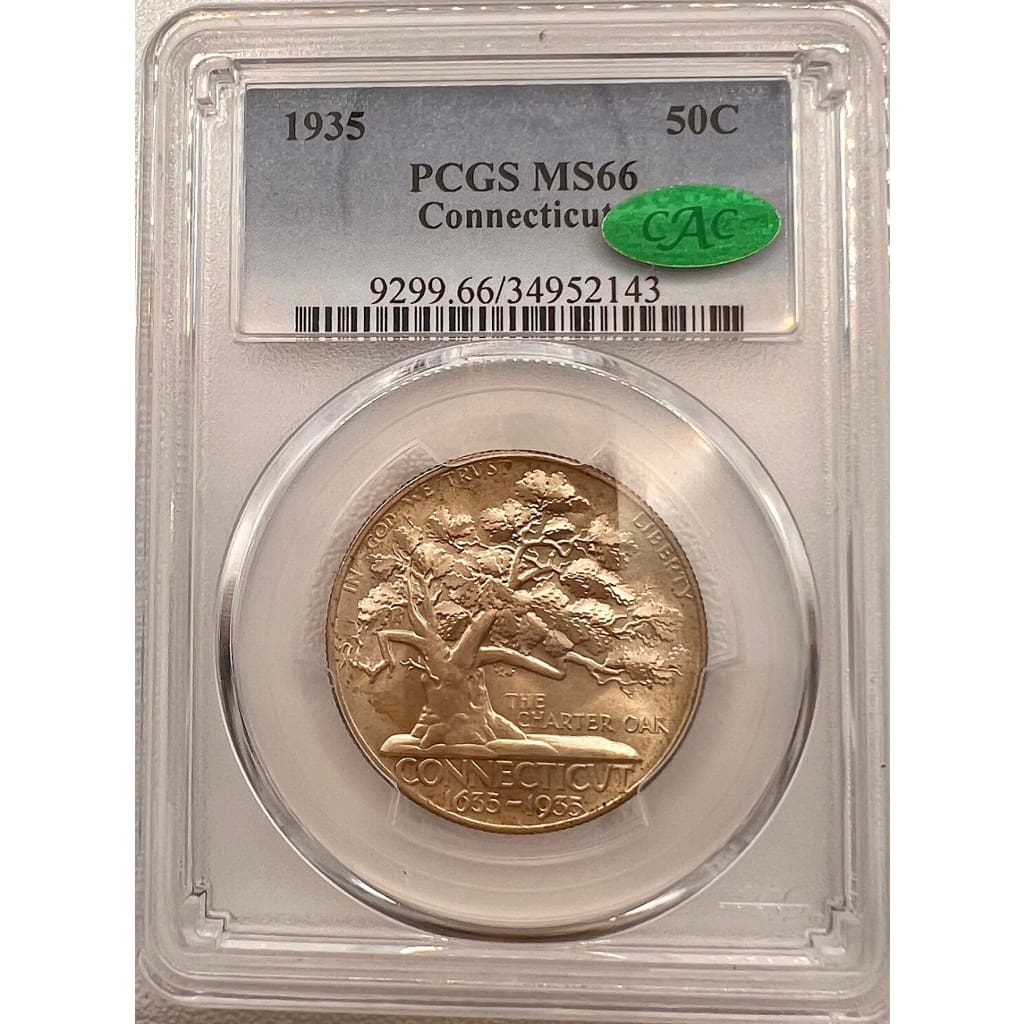 1935 PCGS MS66 CONNECTICUT 50 CENT