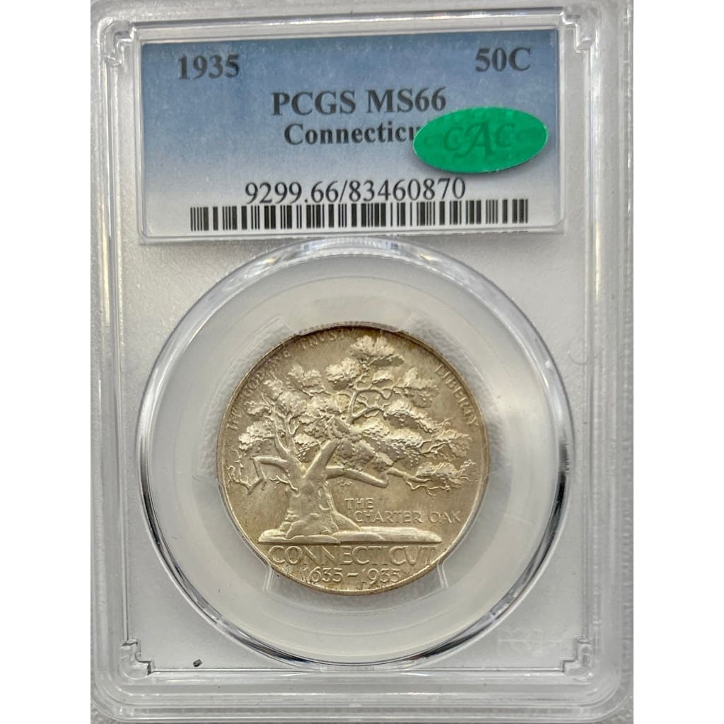 1935 PCGS MS66 CONNECTICUT 50 CENT