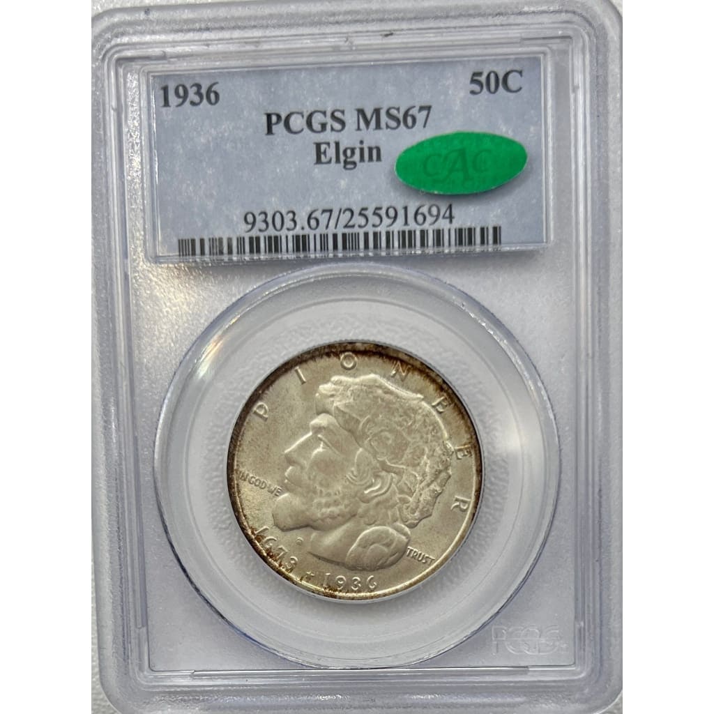 1936 PCGS MS67 ELGIN 50 CENT
