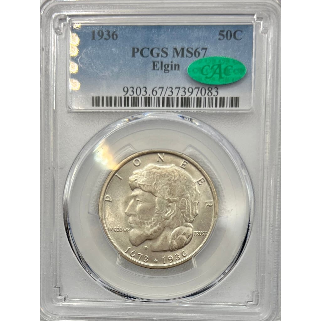 1936 PCGS MS67 ELGIN 50 CENT