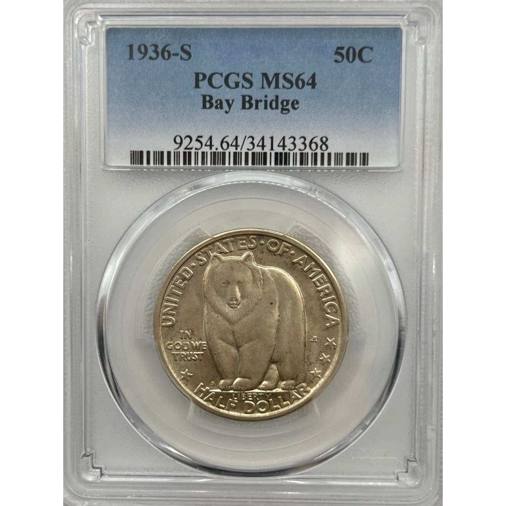 1936 PCGS MS64 BAY BRIDGE 50 CENT