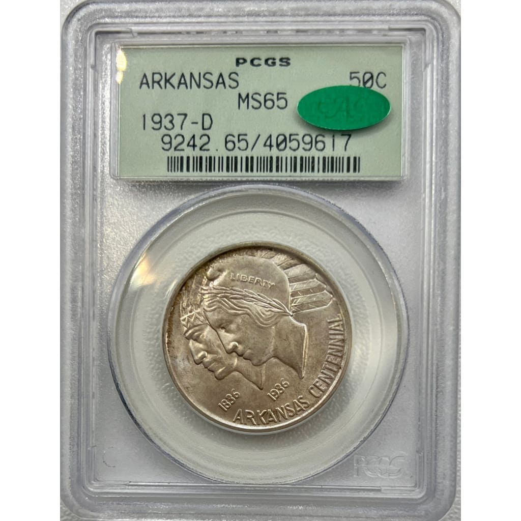 1937 PCGS MS65 ARKANSAS 50 CENT