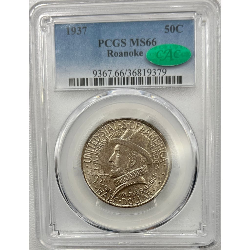 1937 PCGS MS66 ROANOKE 50 CENT
