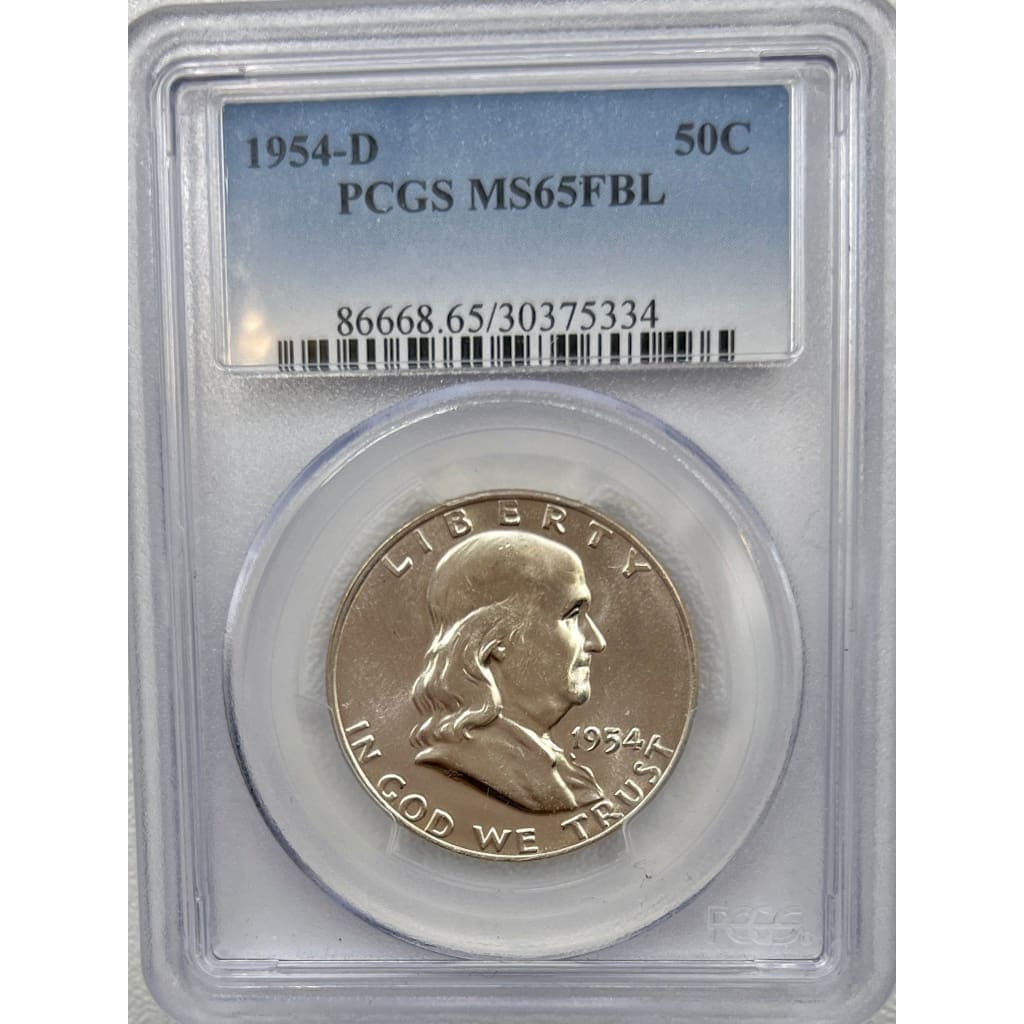 1954 PCGS MS65FBL 50 CENT