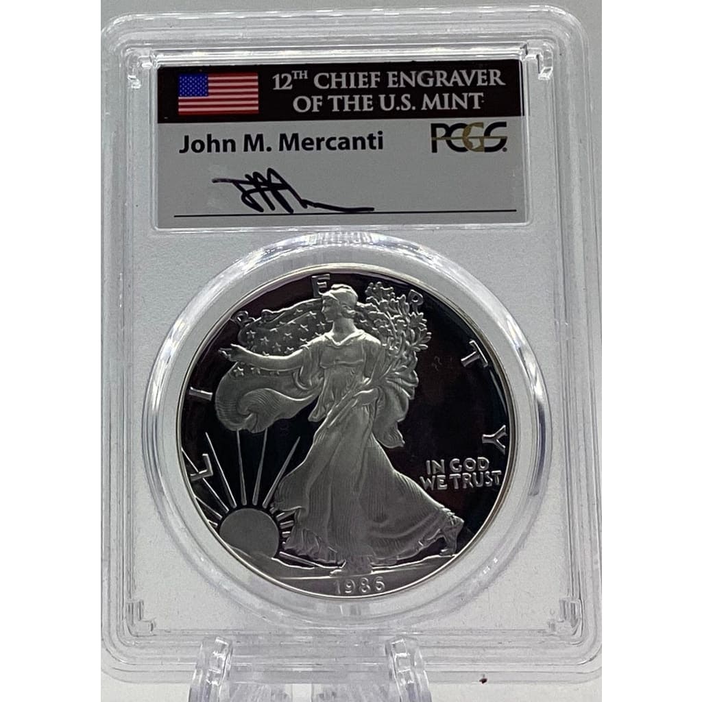 1986 - S PCGS PR70DCAM SILVER EAGLE DOLLAR