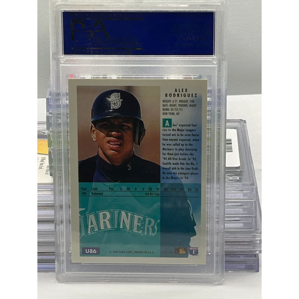 1994 ALEX RODRIGUEZ FLEER UPDATE AUTOGRAPHED PSA/DNA #U86