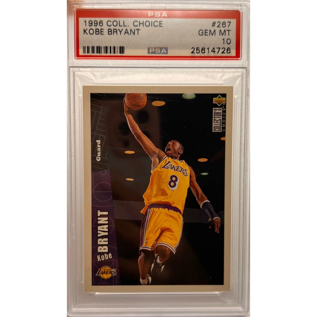 1996 COLL. CHOICE #267 KOBE BRYANT GEM MT 10