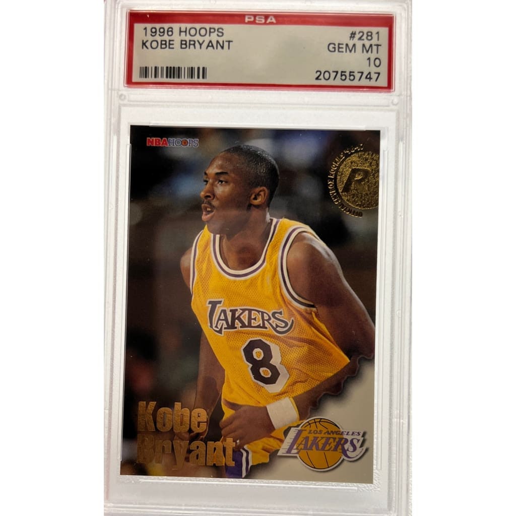 1997 HOOPS #281 KOBE BRYANT SLABBED
