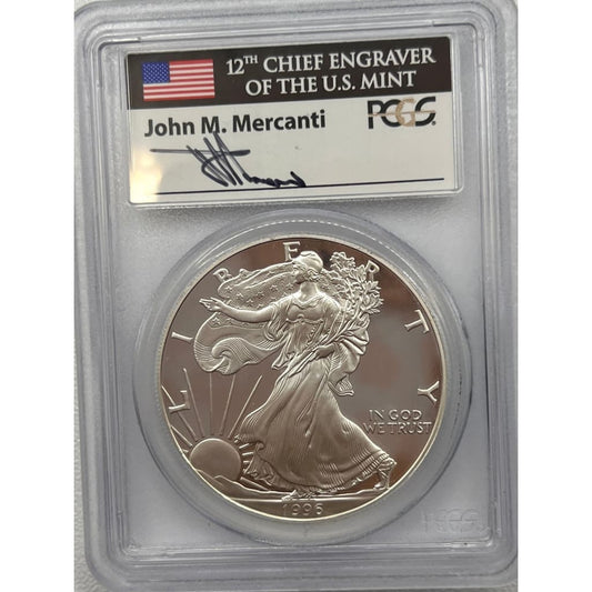 1996-P PCGS PR70DCAM SILVER EAGLE DOLLAR