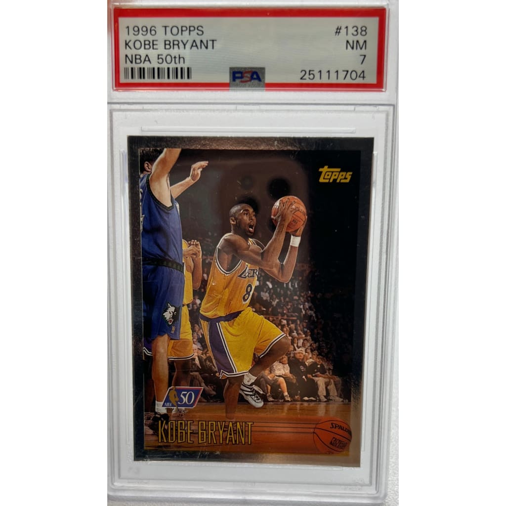 1996 TOPPS #138 KOBE BRYANT NBA 50TH NM 7