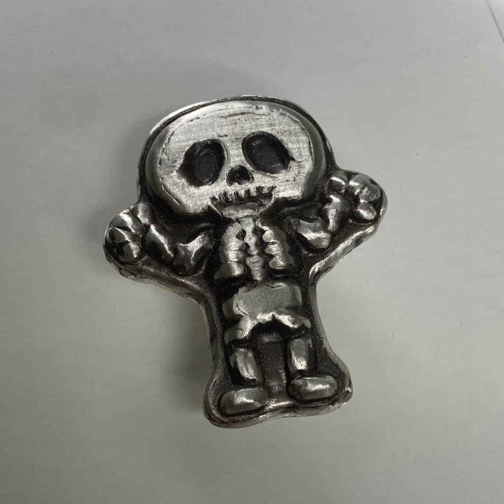 2.5 Oz MK BarZ Skeleton Man Bar.999 FS