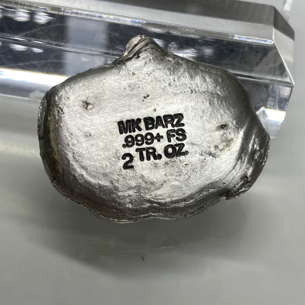 2 Ozt MK BarZ Menacing Grin- Jack-O-Lantern Bar.999 FS Hand Poured