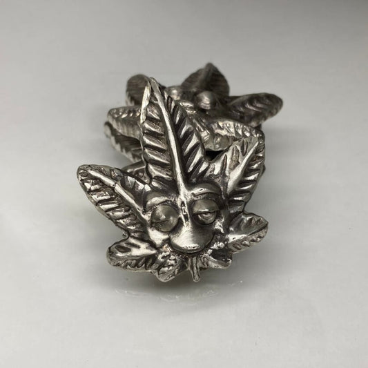 2 Ozt MK BarZ Stoned AF Weed Leaf Bar.999 FS Hand Poured