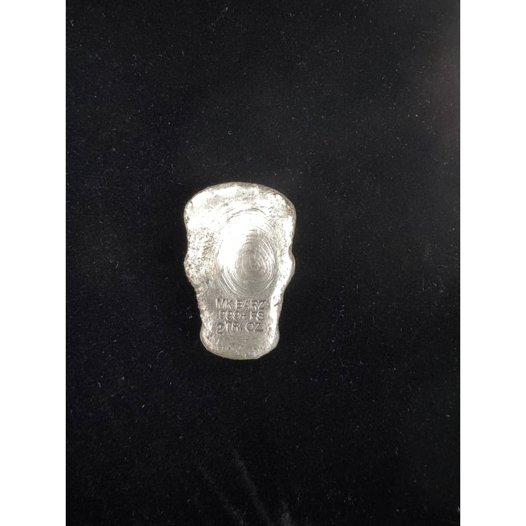 2 Troy Oz MK BARZ ’MIKENSTIEN’S MONSTER’.999 FS Hand Poured
