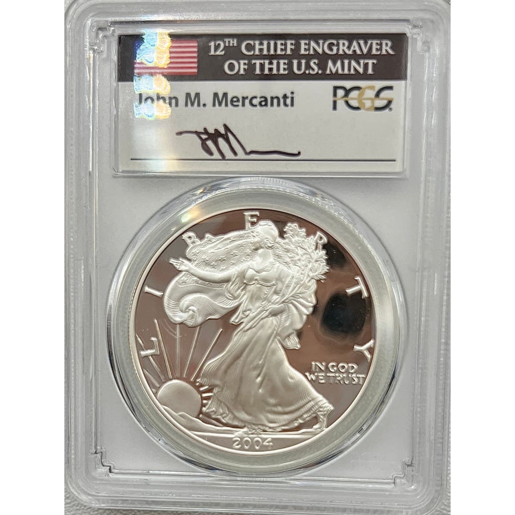 2004 PCGS PR70DCAM SILVER EAGLE DOLLAR