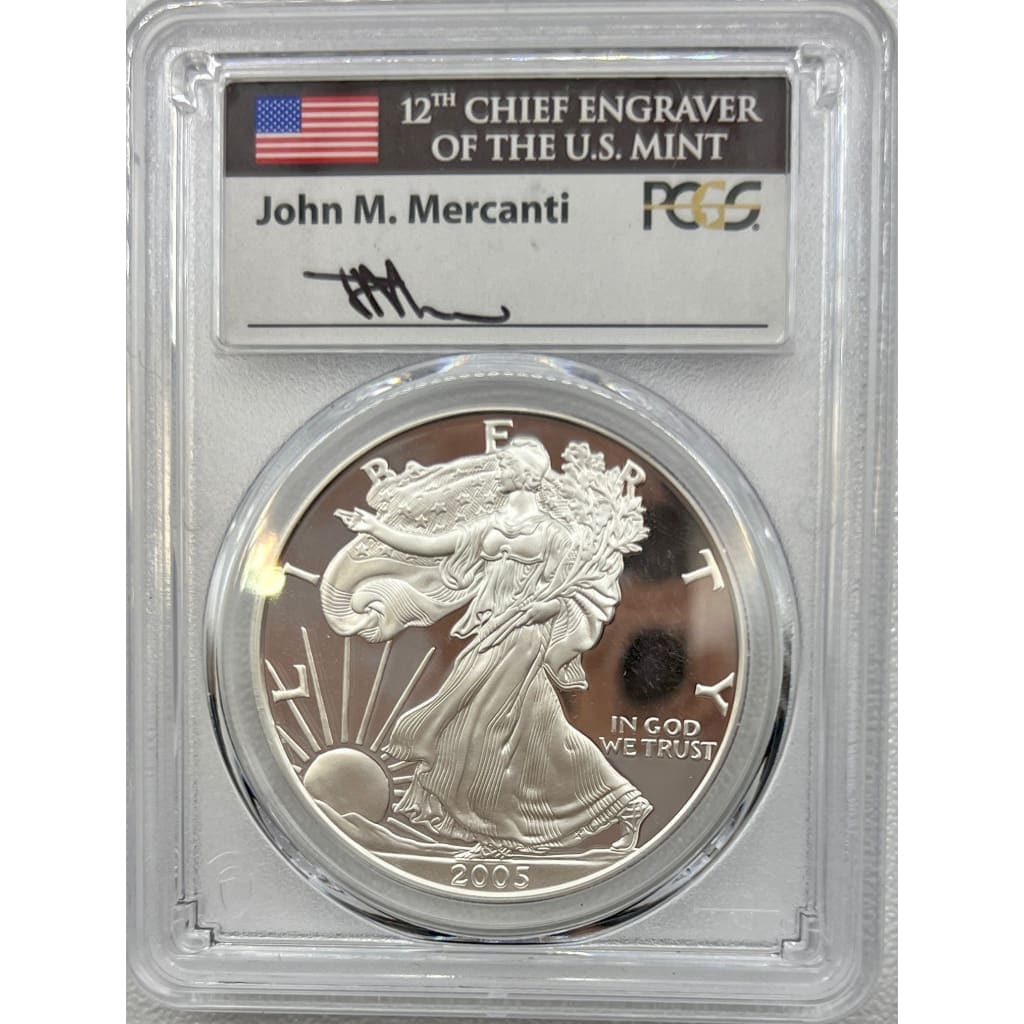 2005 PCGS PR70DCAM SILVER EAGLE DOLLAR
