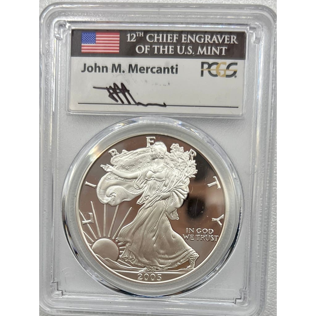 2005 PCGS PR70DCAM SILVER EAGLE DOLLAR