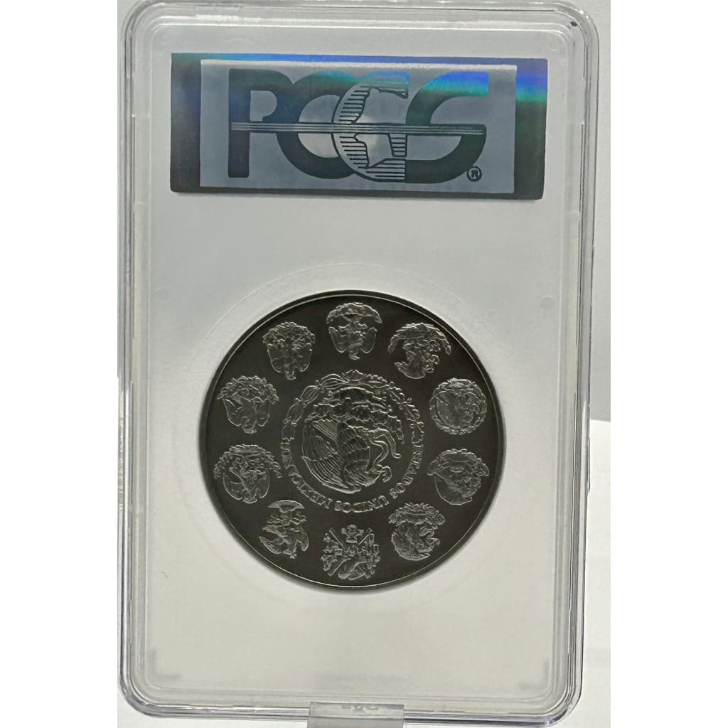 2012-Mo MEXICO PCGS MS70 5 ONZA SILVER
