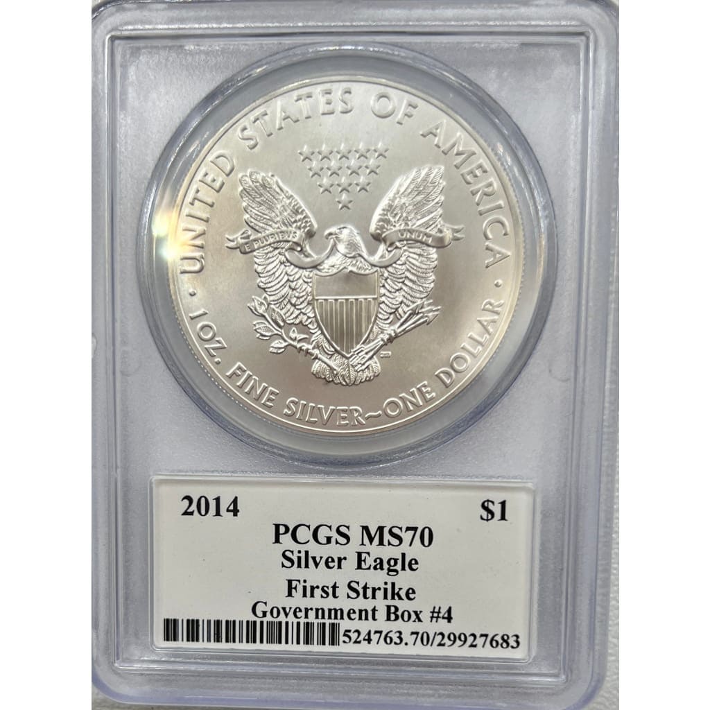 2014 PCGS MS70 SILVER EAGLE DOLLAR