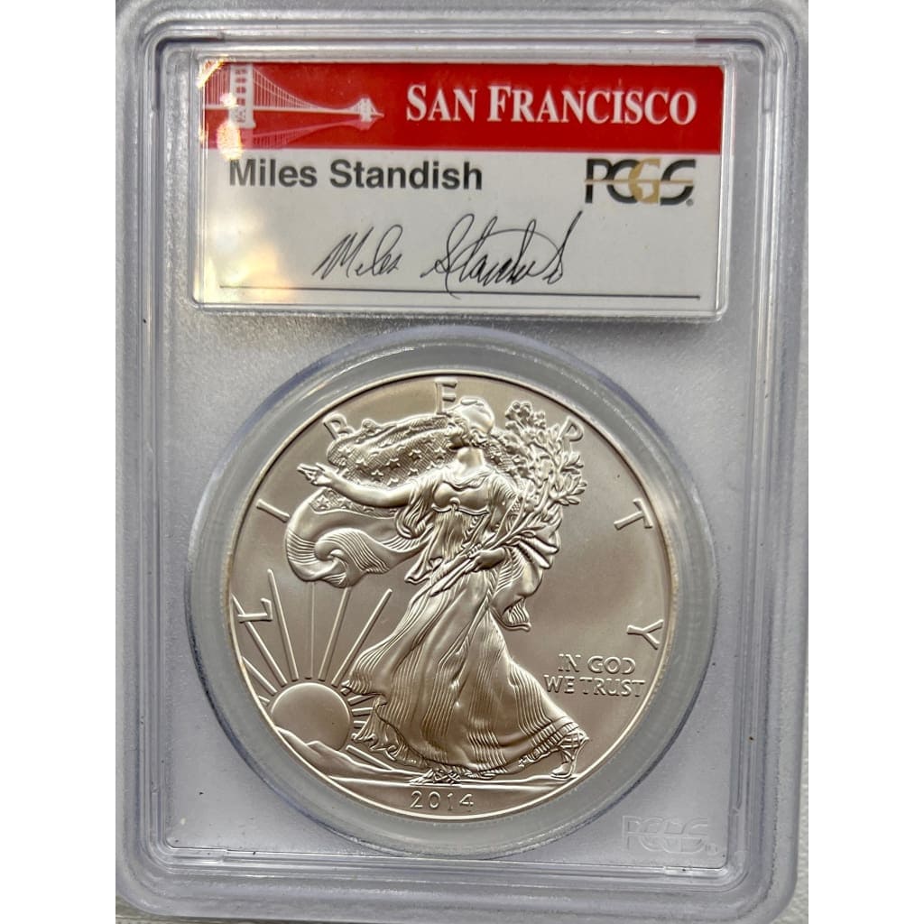 2014 PCGS MS70 SILVER EAGLE DOLLAR