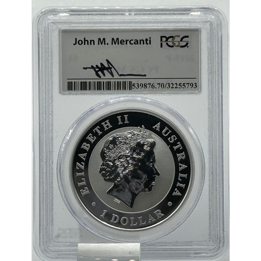 2015-P PCGS MS70 AUSTRALIA $1 WEDGED TAILED EAGLE