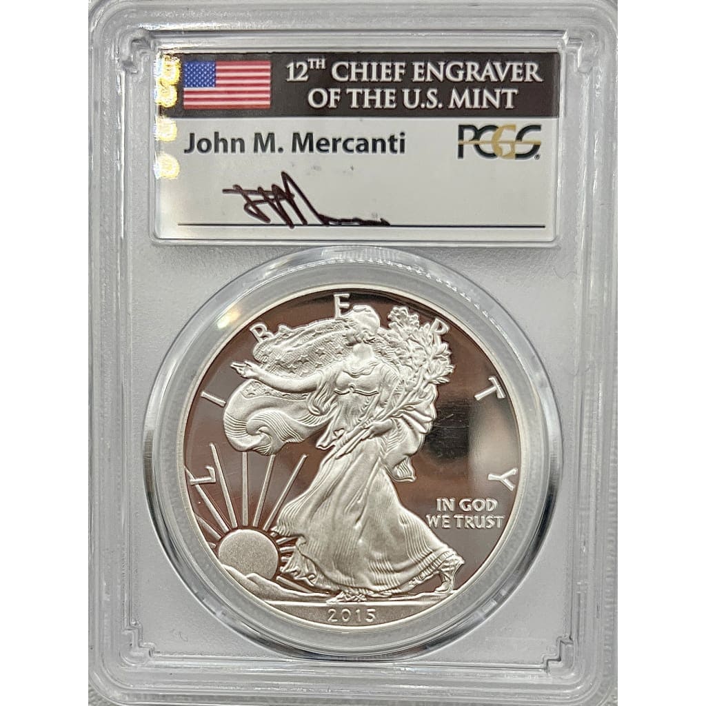 2015 PCGS PR70DCAM SILVER EAGLE DOLLAR