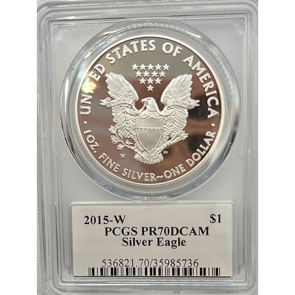 2015 PCGS PR70DCAM SILVER EAGLE DOLLAR