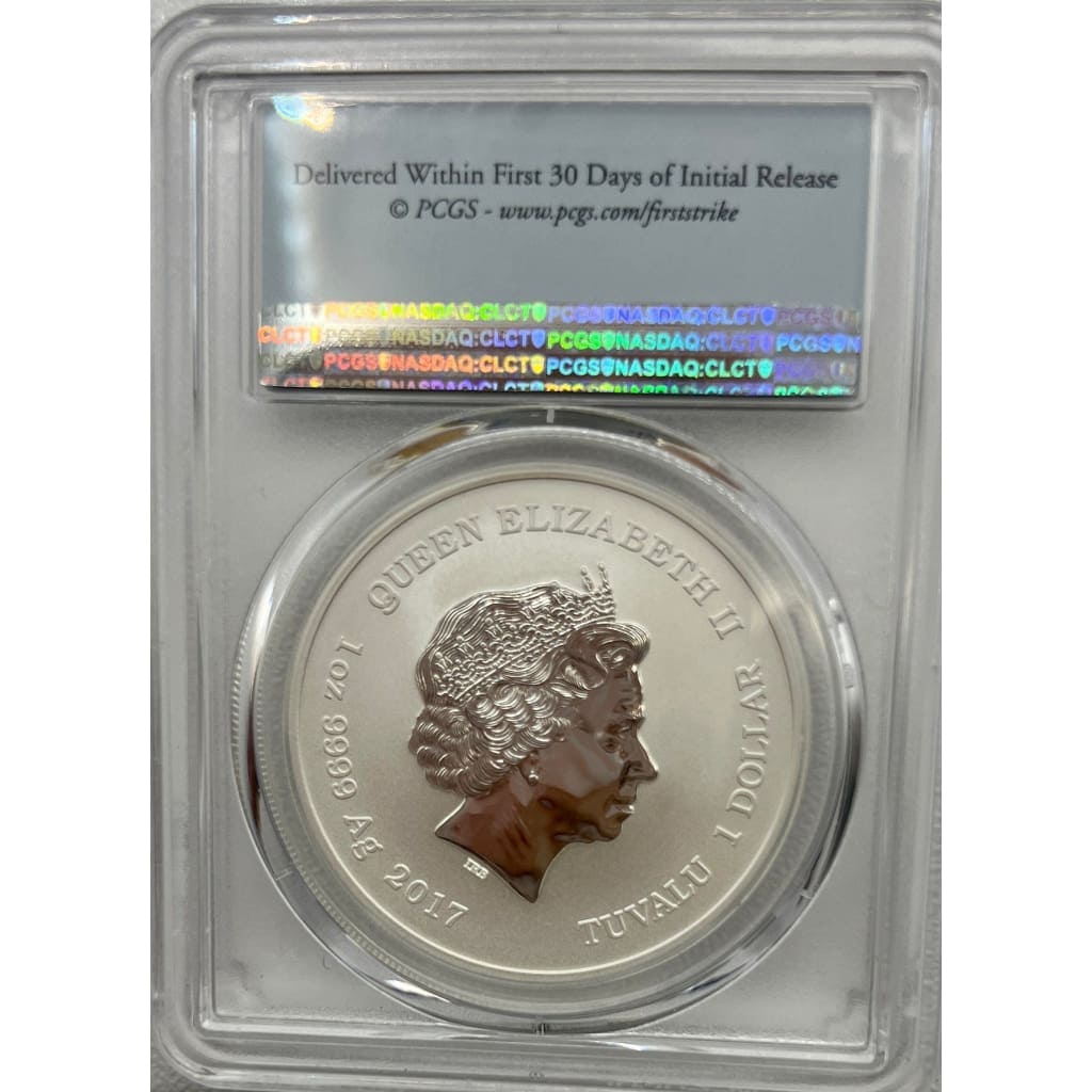2017 TUVALU PCGS MS70 SIPDER MAN DOLLAR