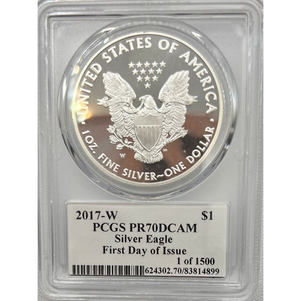 2017 PCGS PR70DCAM SILVER EAGLE DOLLAR