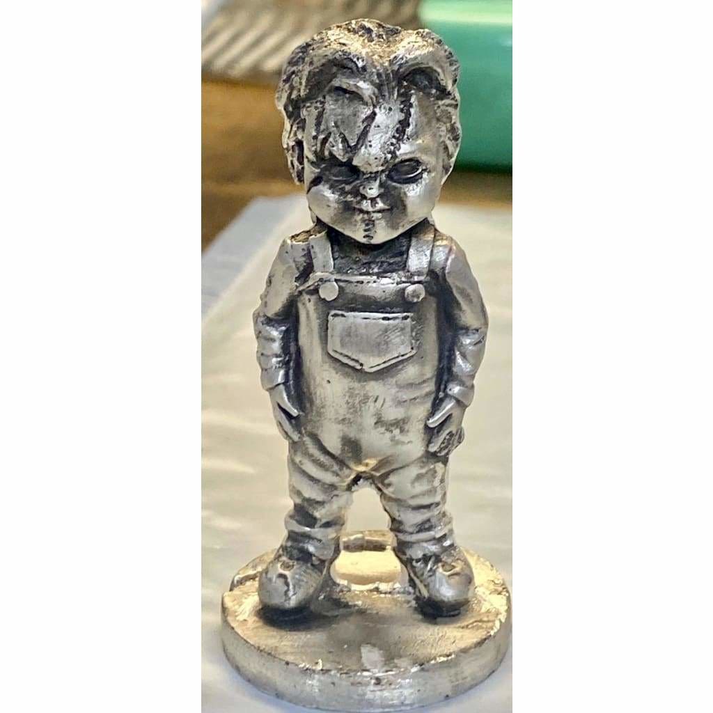 3.4 Ozt MK BarZ Chucky! 3D Sand Cast Statue.999 FS - silver bullion