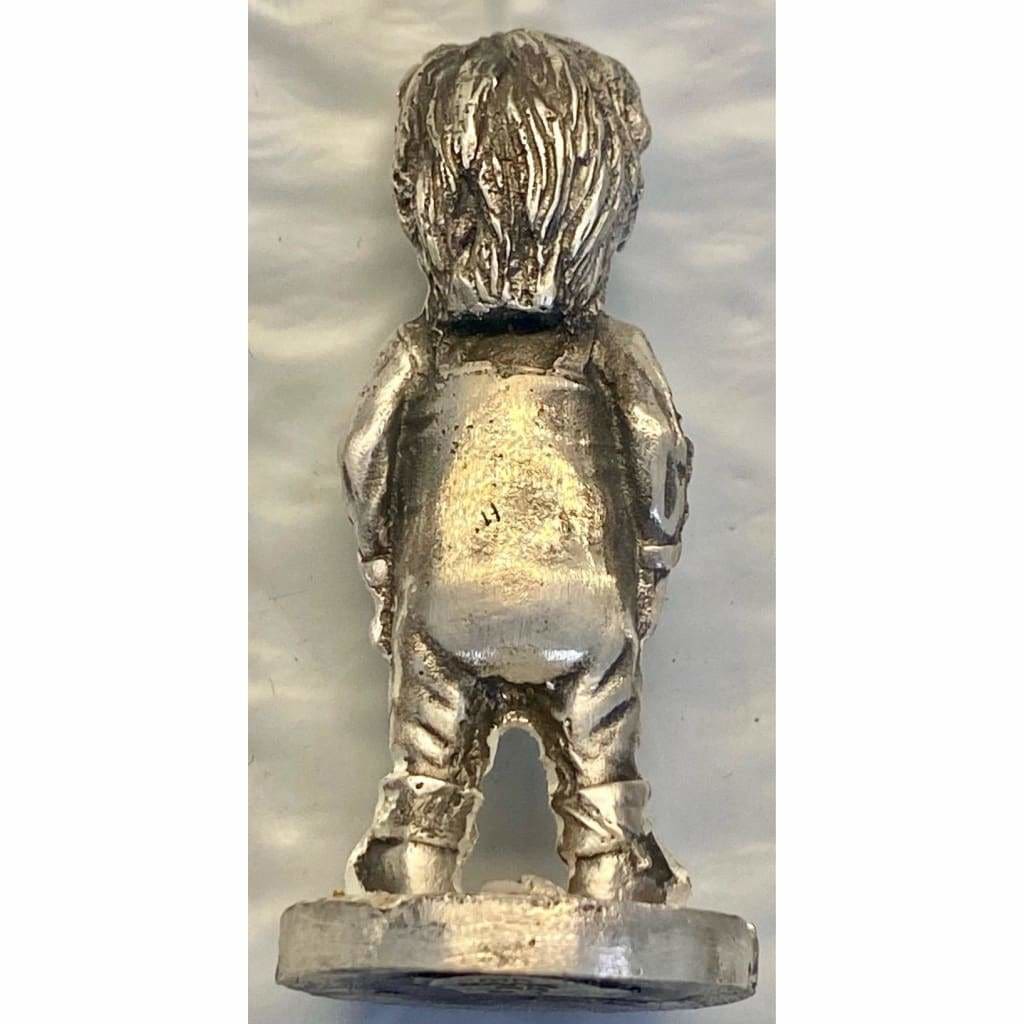 3.4 Ozt MK BarZ Chucky! 3D Sand Cast Statue.999 FS - silver bullion