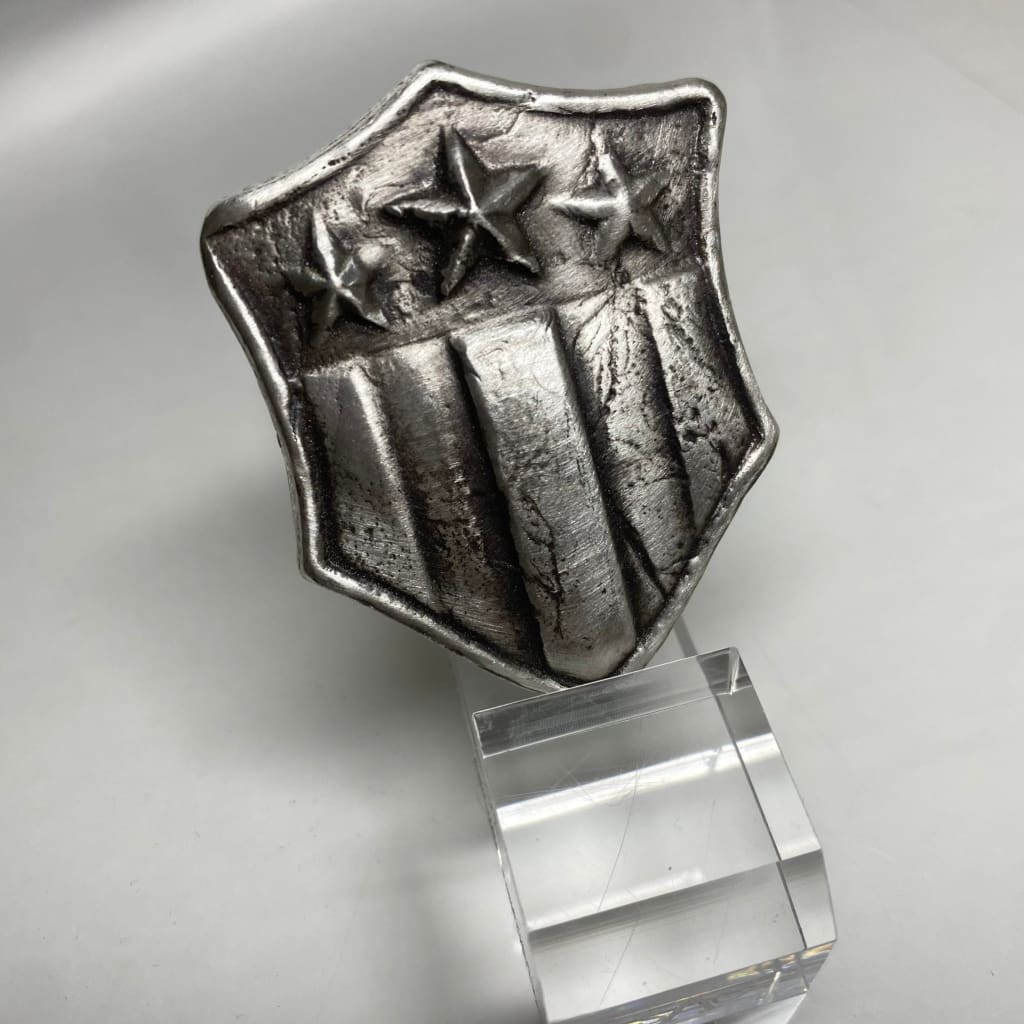 3 Oz MK BarZ USA Shield.999 FS Hand Poured