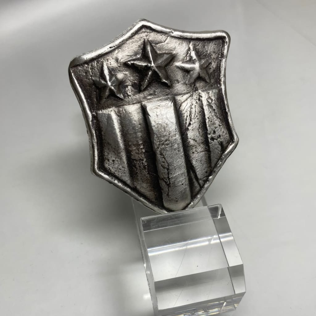 3 Oz MK BarZ USA Shield.999 FS Hand Poured
