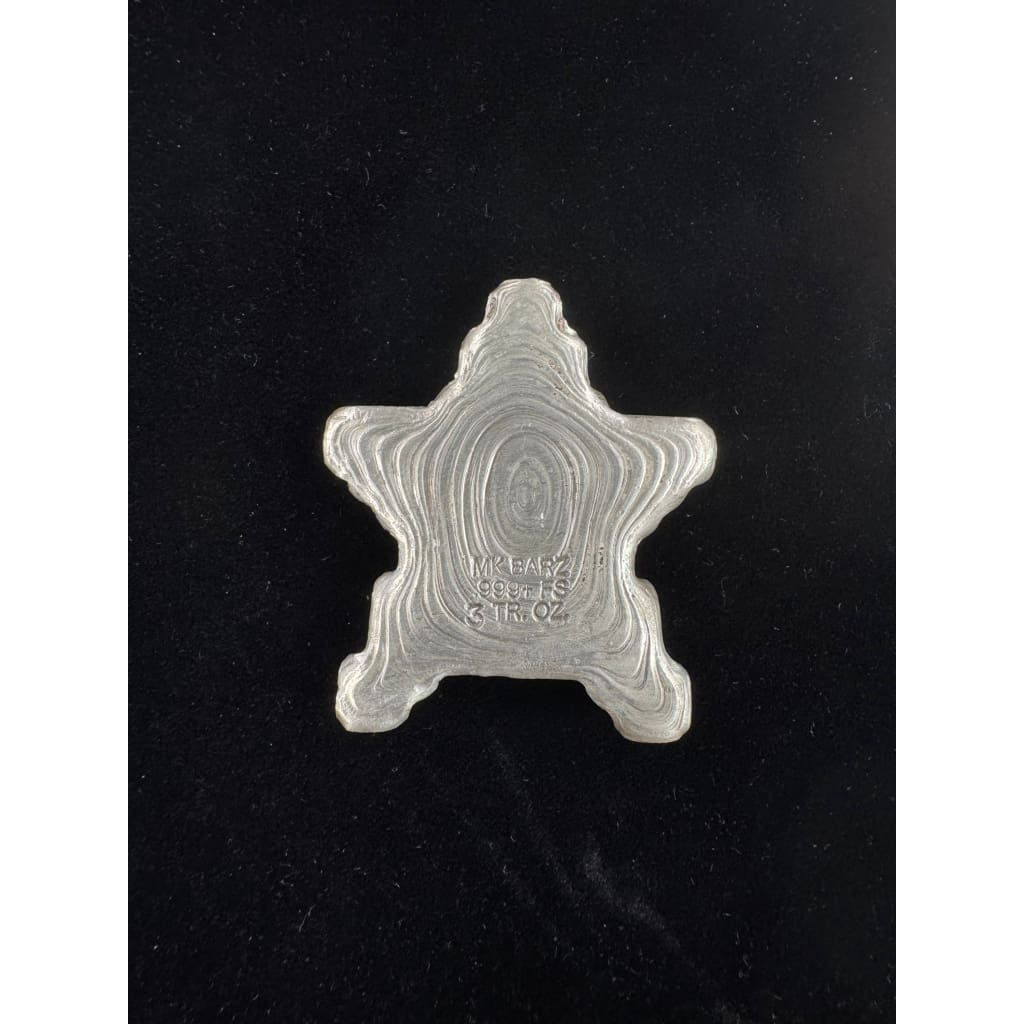 3 Troy Oz MK BARZ ’SUPASTAR’.999 FS Hand Poured