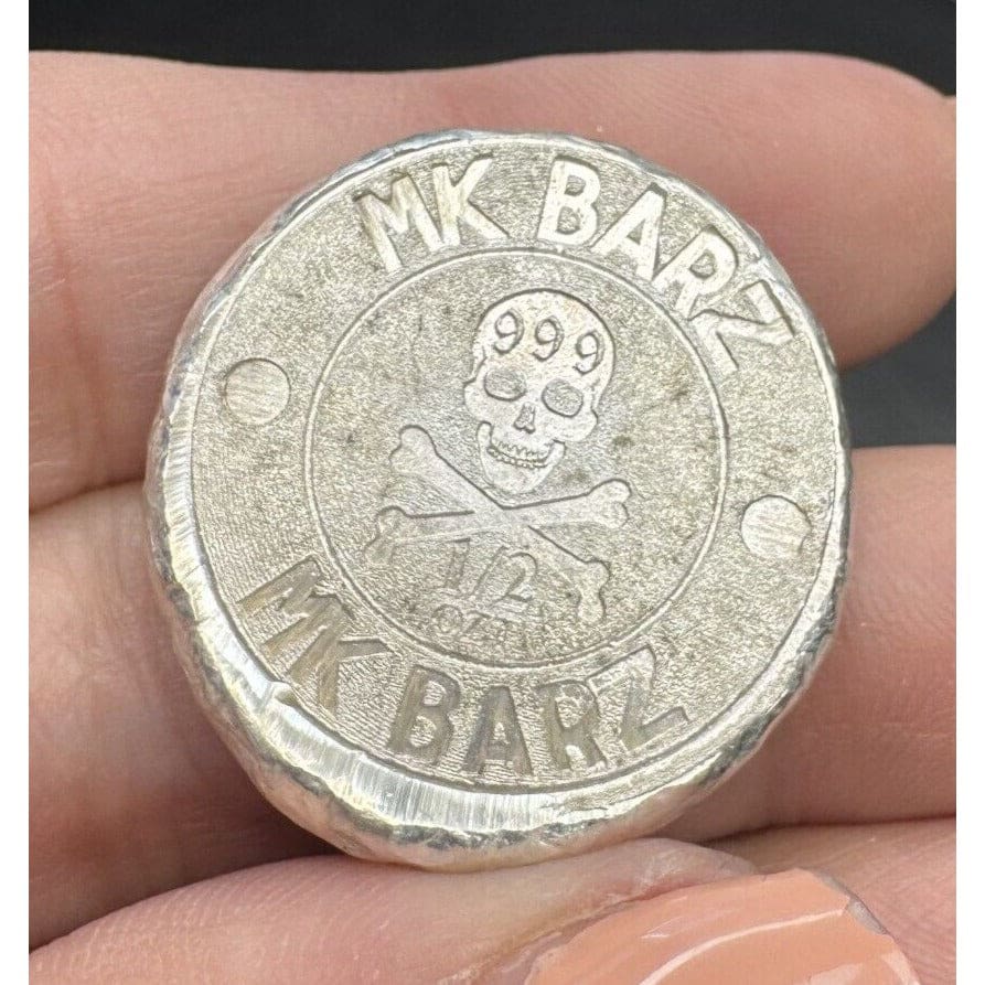 .5 oz MK BarZ Fox Shiny Stamped Fractional.999 FS