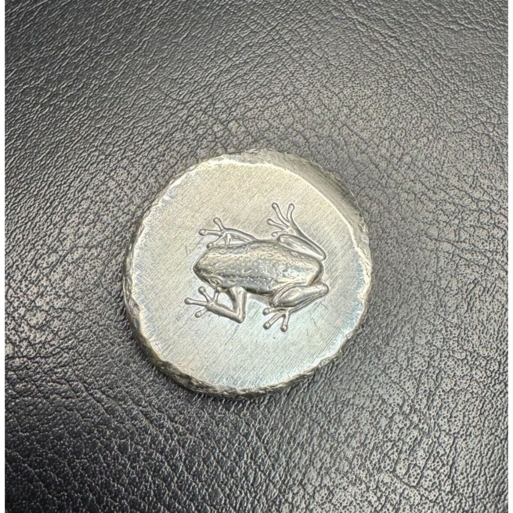 .5 oz MK BarZ ’Froggy’ Hand Poured Round.999 FS