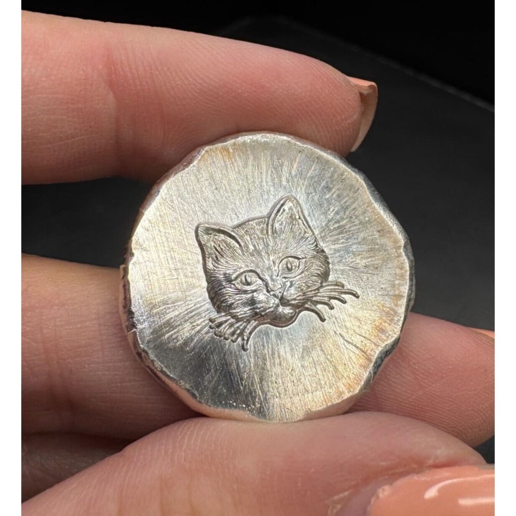 .5 oz MK BarZ Kitten Shiny Stamped Fractional.999 FS