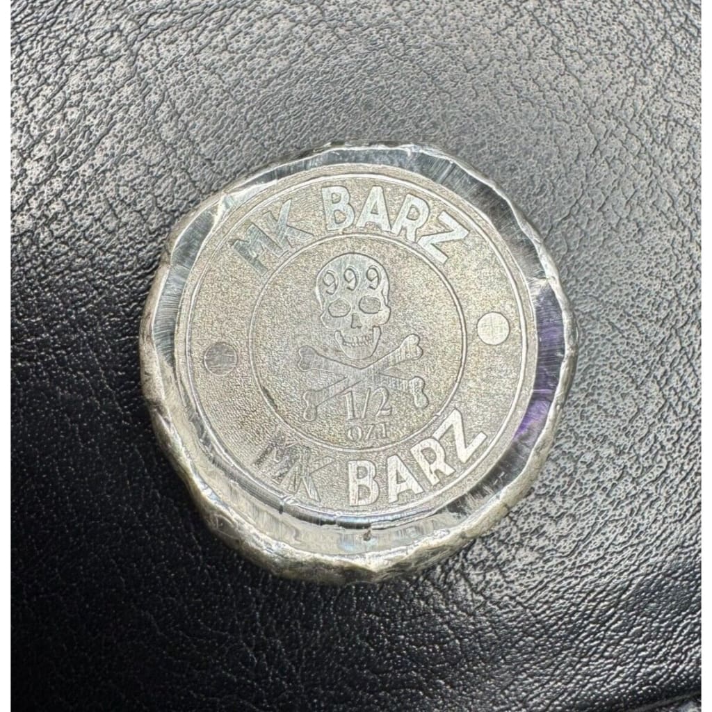 .5 oz MK BarZ ’Screamin’ Silver’ Shiny Stamped Fractional.999 FS