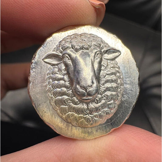 .5 oz MK BarZ Sheep Stamp Fractional Round.999 FS