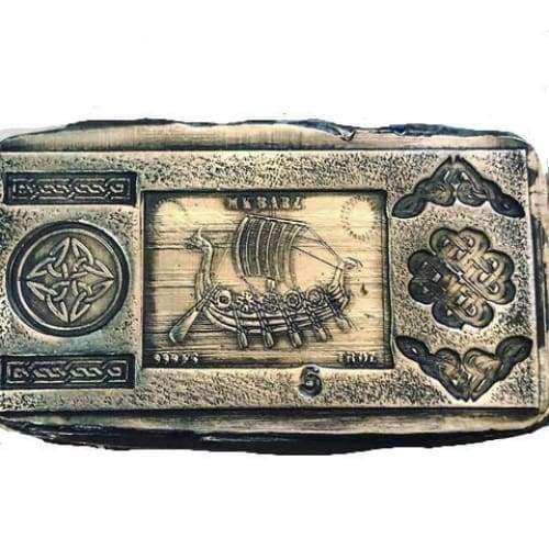 5 Oz MK BarZ “The Siege” Viking Long Ship.999 FS - Silver bullion