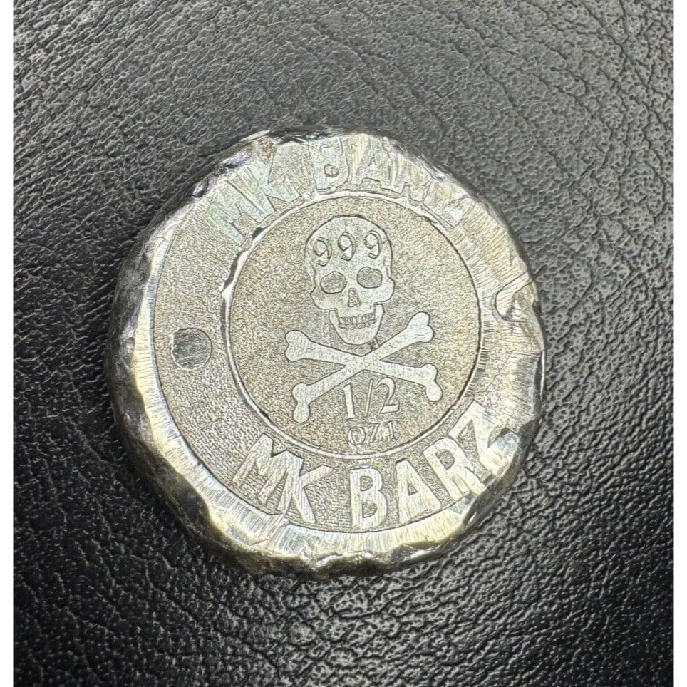 .5 oz MK BarZ Viking Symbols Shiny Stamped Fractional.999 FS