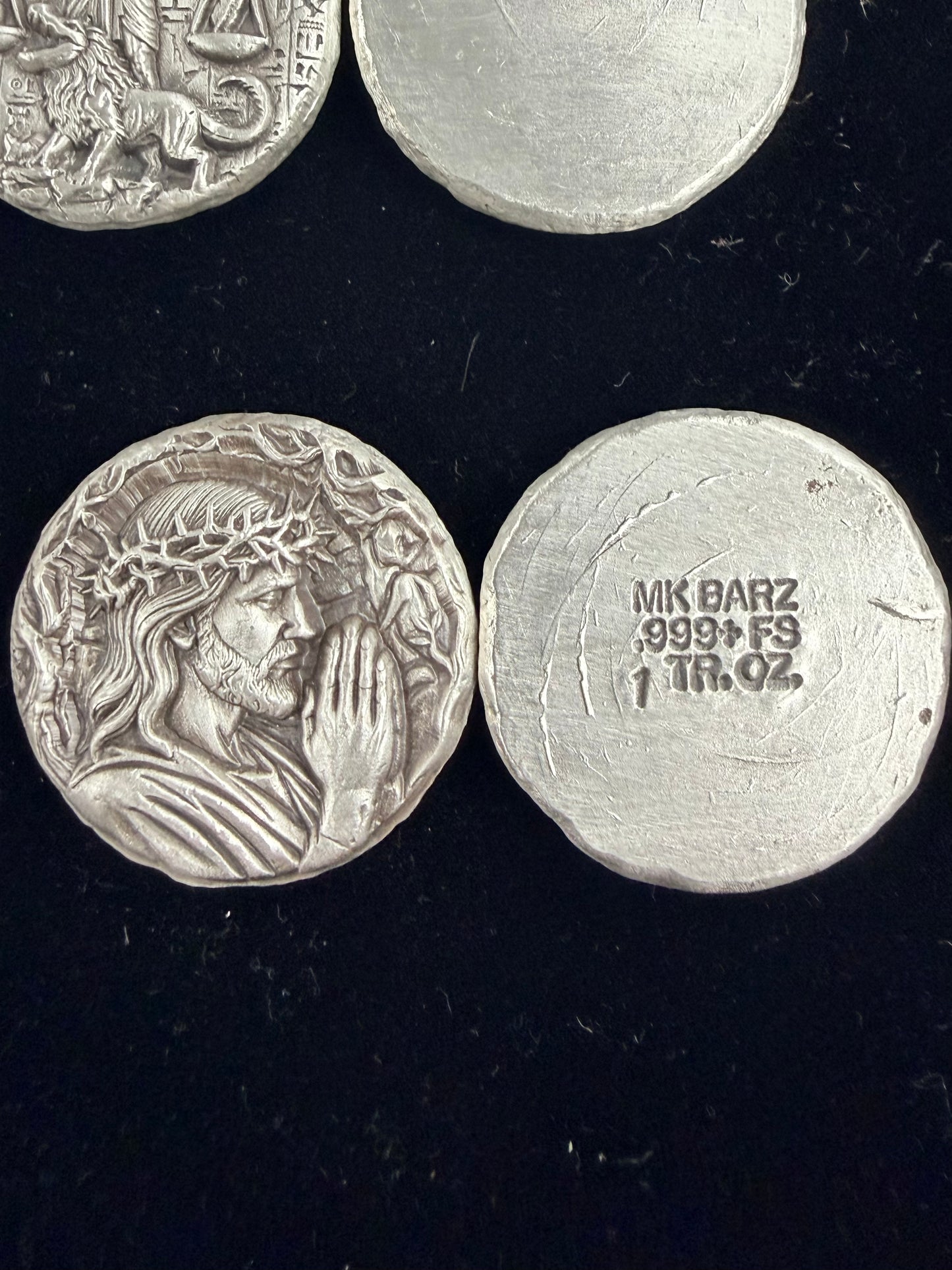 1 ozt. MK BarZ "Pray For Us" .999 FS Hand Poured